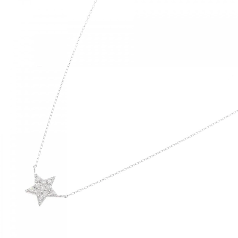 K18WG Ngôi sao Kim cương Dây chuyền 0.09CT - Hàng hiệu Chính hãng 862521