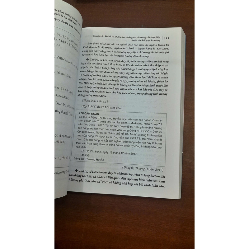 TRÁNH VÀ KHẮC PHỤC NHỮNG SAI SÓT TRONG VIỆC THỰC HIỆN VĂN THẠC SĨ KINH DOANH VÀ QUẢN LÝ... 279243