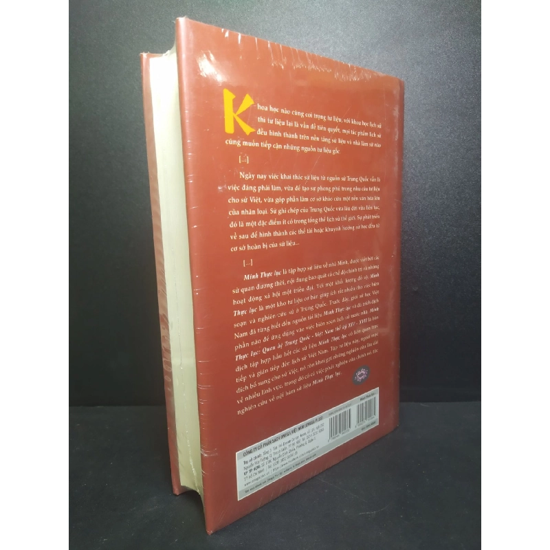 Minh thực lực 1 Hồ Bạch Thảo dịch và chú thích mới 100% nguyên seal HCM1110 912081