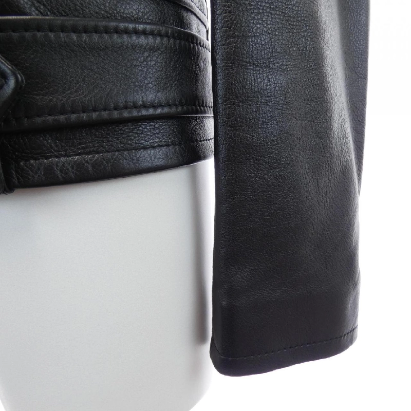 Áo khoác da biker cổ điển CELINE 2E158599E - Hàng hiệu Authentic 891130