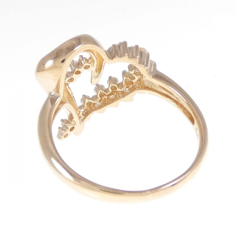 Nhẫn kim cương K14PG hình trái tim 0.30CT 667185