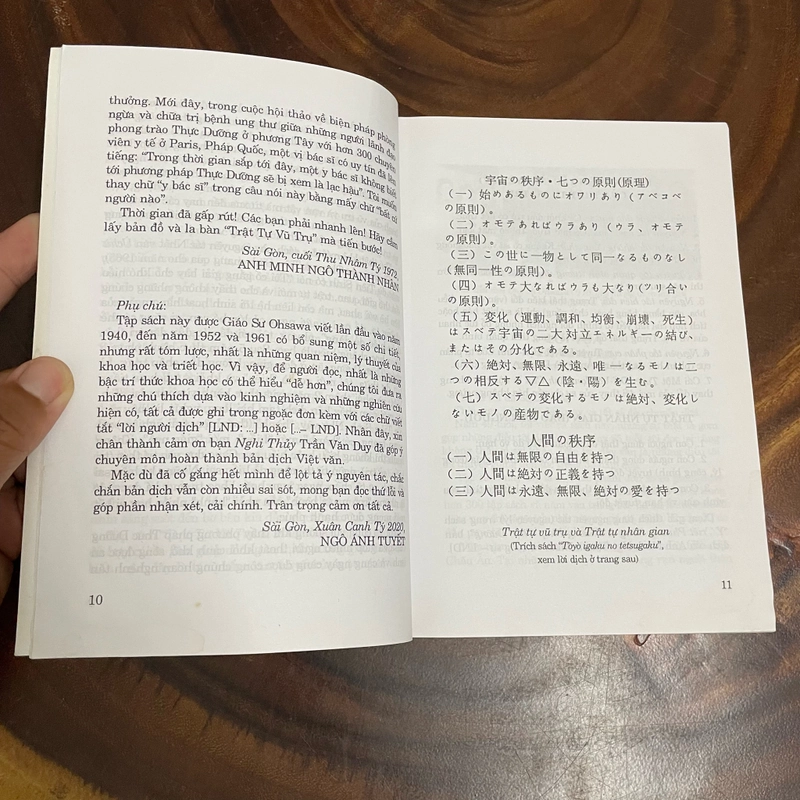 [Có Chữ Ký Ngô Ánh Tuyết] - II Tựa sách: Trật Tự Vũ Trụ & Nhân Gian - George Ohsawa - 2020 443384