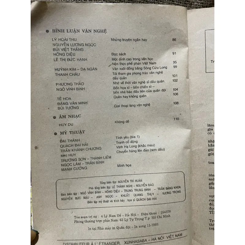 Văn nghệ quân đội-  12 năm 1993  933137