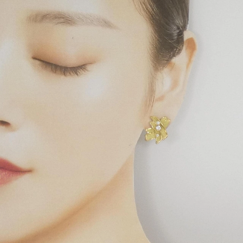 K18YG Bông tai kim cương 0.20CT - Hàng hiệu Chính hãng 868424