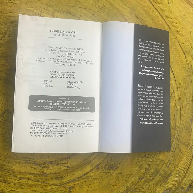 CODE DẠO KÍ SỰ- LẬP TRÌNH VIÊN ĐÂU PHẢI CHỈ BIẾT CODE- PHẠM HUY HOÀNG 699416