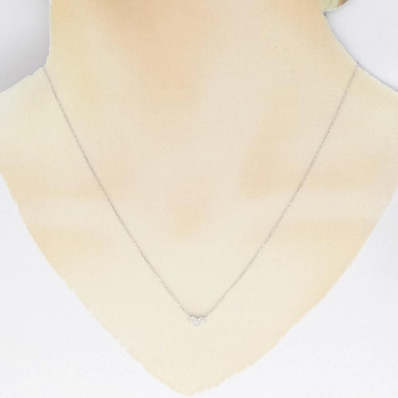 K10WG Dây chuyền kim cương hình trái tim 0.04CT - Hàng hiệu Chính hãng 860155
