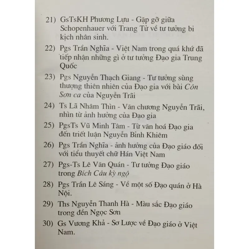 Đạo gia và văn hoá 790999