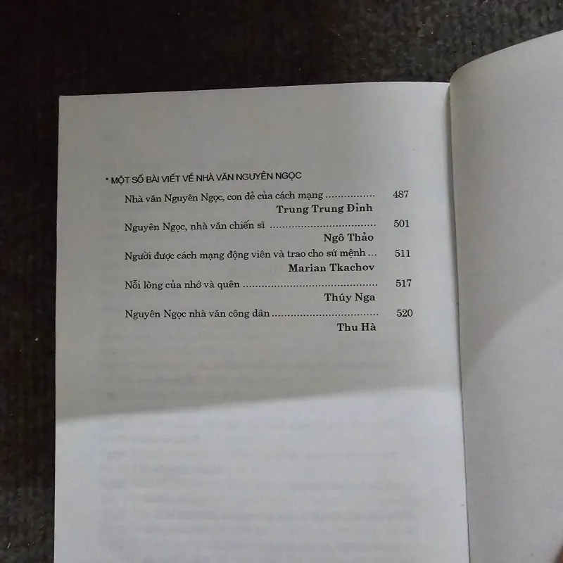 Nguyên Ngọc tác phẩm 3 - mục lục hay 763404
