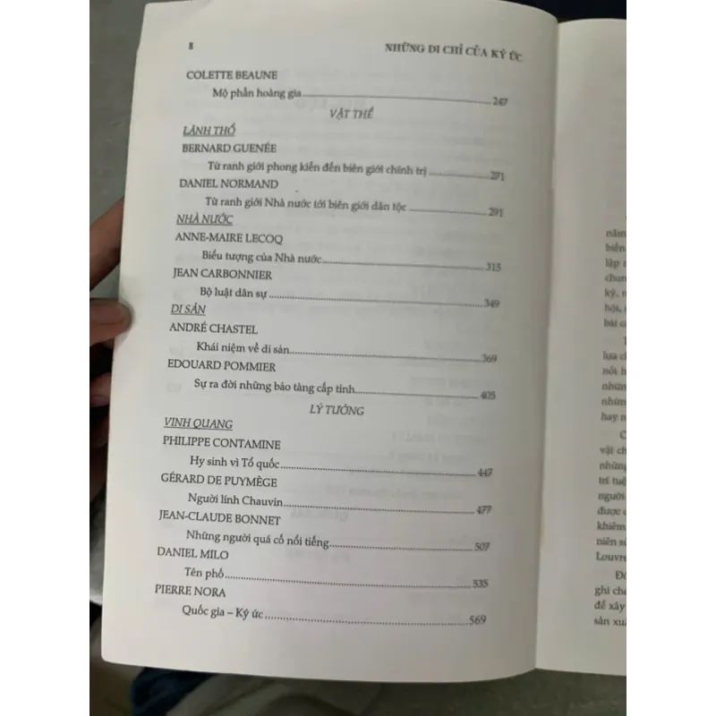 NHỮNG DI CHỈ CỦA KÝ ỨC - PIERRE NORA 700570