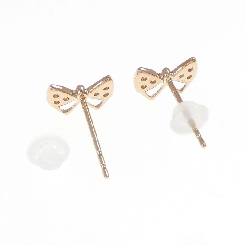 Bông tai kim cương hình ruy băng Ponte Vecchio 0.10CT - Hàng hiệu Authentic 845204