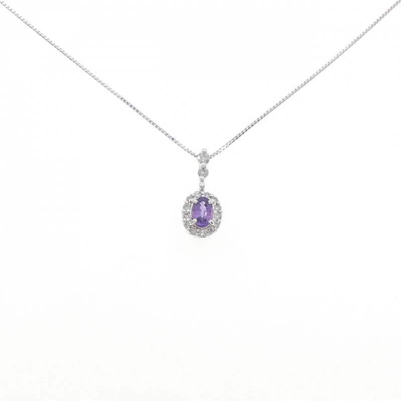 Dây chuyền Sapphire K18WG 0.61CT - Hàng hiệu Chính hãng 859171