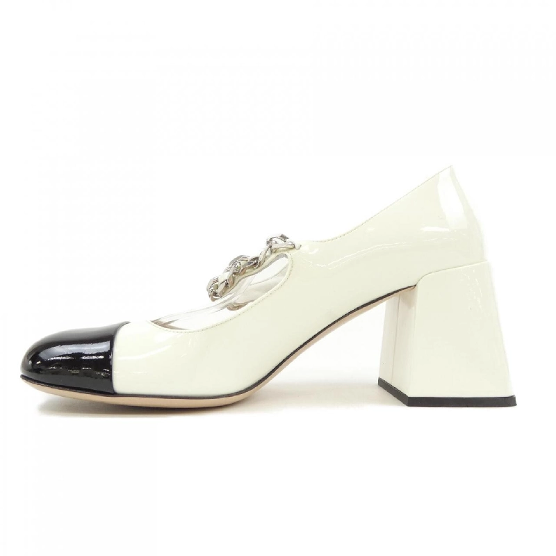 Giày cao gót MIU MIU với dây xích kim loại 5I248D - Hàng hiệu Chính hãng 830488