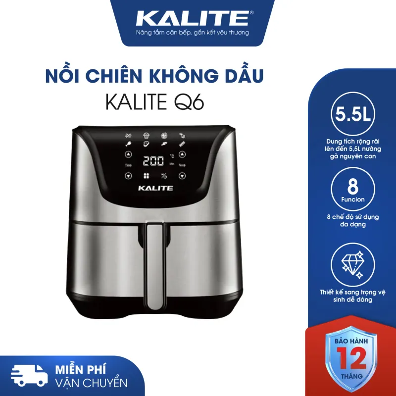 Kalite Q6 – Nồi chiên không dầu 6.6L siêu rộng 714861