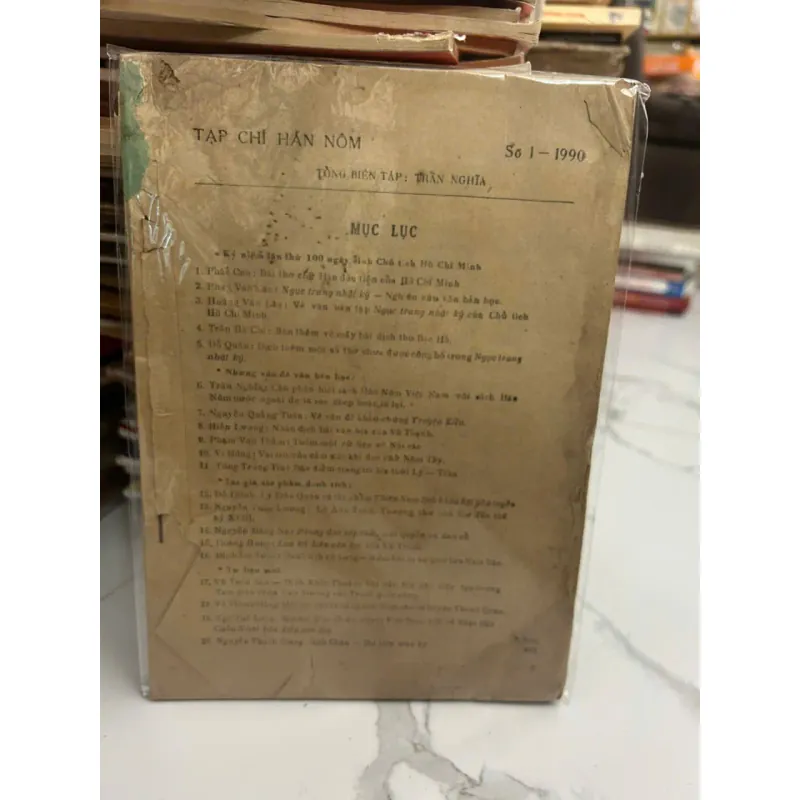 Tạp chí Hán Nôm, Số 1 - 1990 (Tổng Biên Tập: Trần Nghĩa) - Viện Nghiên cứu Hán Nôm 700411