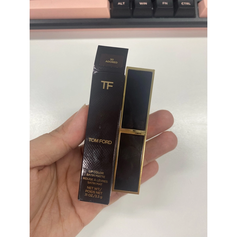 Son Tomford lì màu 50 - Adored đỏ cam cháy auth fullsize fullbox 276260