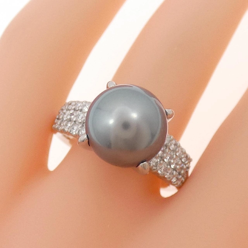 Nhẫn ngọc trai đen PT900 10.6mm 666981