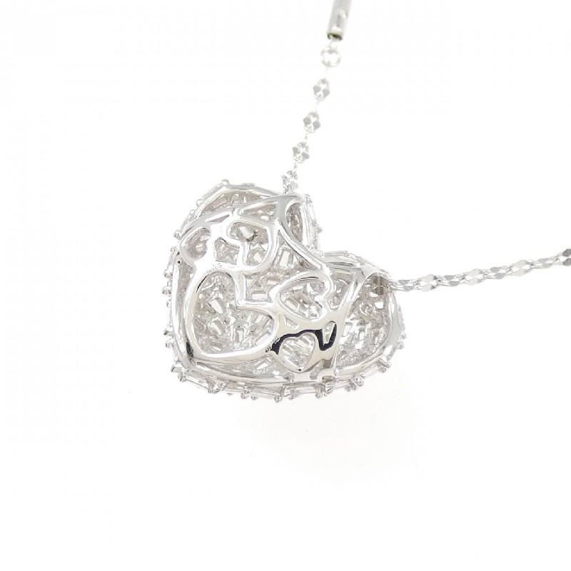 K18WG Dây chuyền kim cương hình trái tim 0.40CT - Hàng hiệu Chính hãng 865288