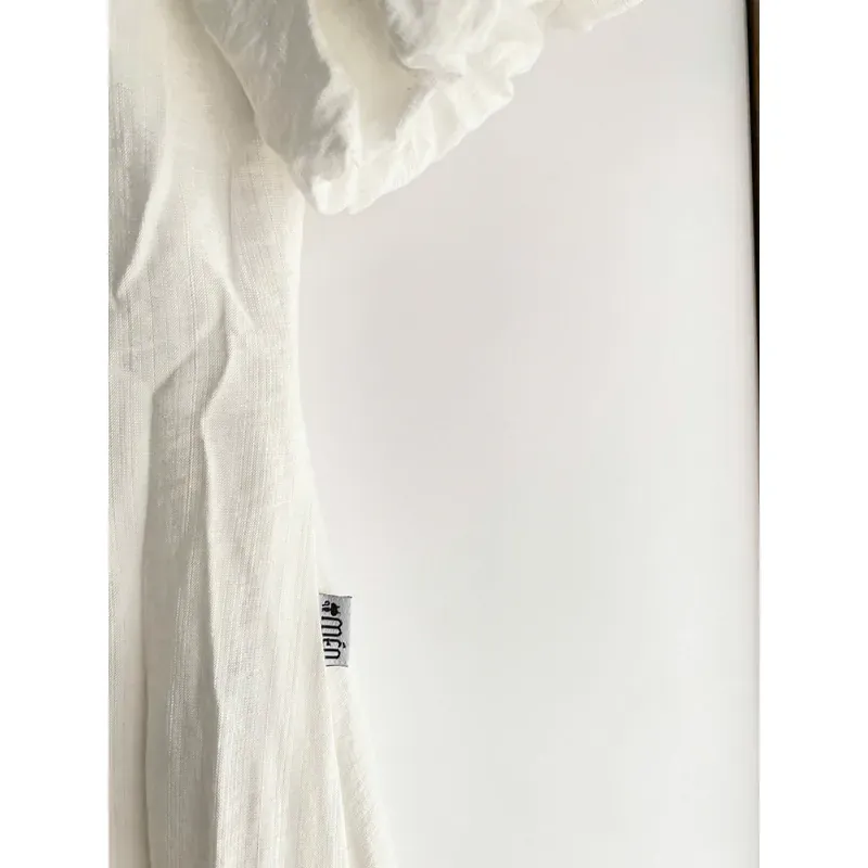 MỚI 99%***ĐẦM MAXI DÀI TRẮNG* TAY NGẮN TAY BỒNG* LƯNG CÁCH ĐIỆU* 591543