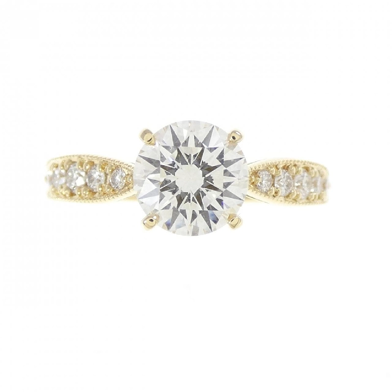 Nhẫn kim cương K18YG 1.020CT H SI2 EXT H＆C - Hàng hiệu chính hãng 871379