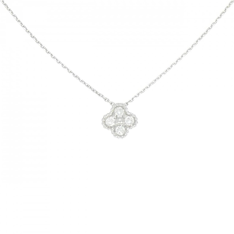 K18WG Hoa Kim Cương Dây Chuyền - Hàng hiệu Chính hãng 860217