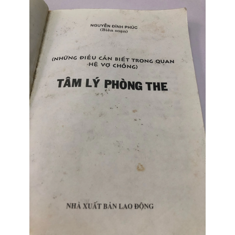 TÂM LÝ PHÒNG THE - 179 TRANG, NXB: 2008 290111