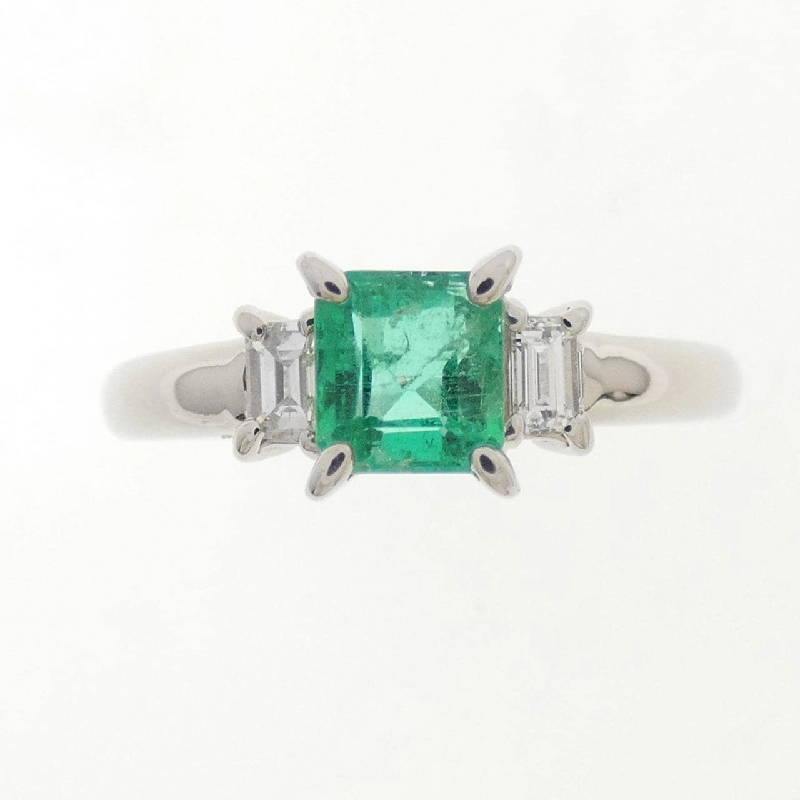 Nhẫn Emerald PT900 0.470CT - Hàng hiệu Chính hãng 852855