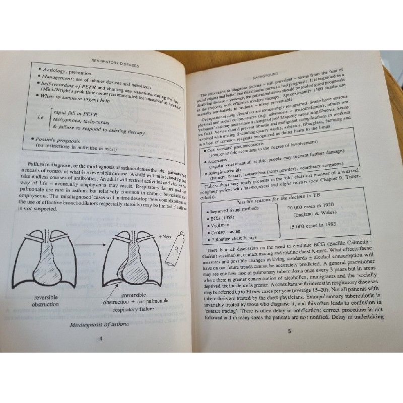 RESPIRATORY DISEASES : MANAGEMENT OF COMMON DISEASES IN FAMILY PRACTICE - J. FRY & M.J. LANCASTER-SMITH 120371