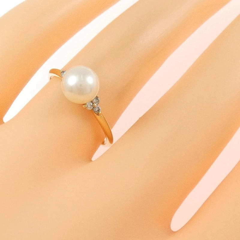 Nhẫn ngọc trai Akoya K18YG 6.6mm 666228