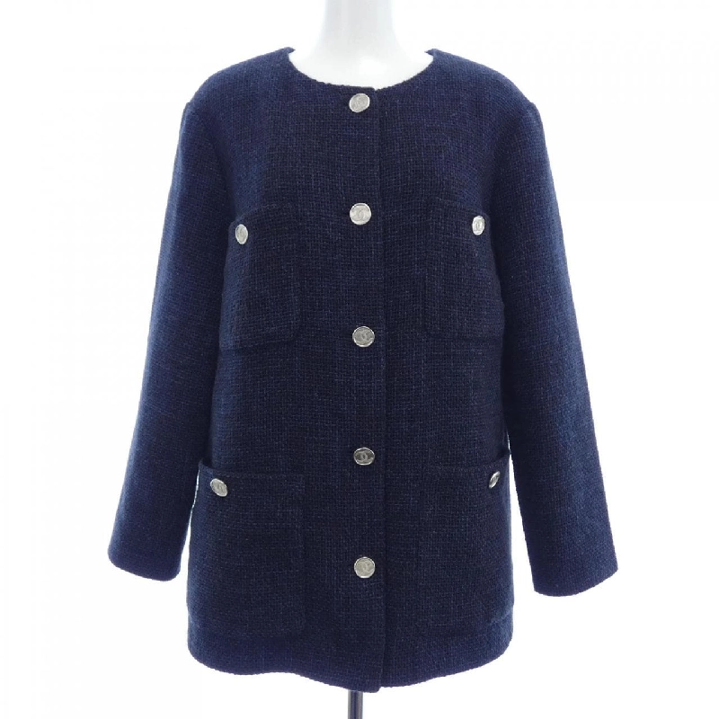 CHANEL LOOK1 P71176V37139 21B Áo khoác không cổ - Hàng hiệu Chính hãng 816189