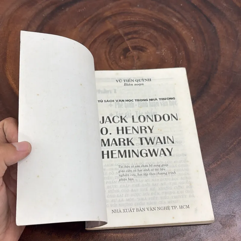 II Phê Bình, Bình Luận Văn Học: JACK LONDON, O. HENRY, MARK TWAIN, HEMINGWAY - 1999 1010382
