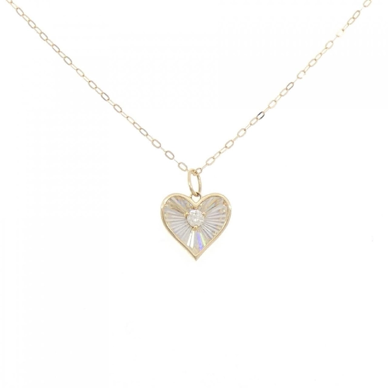 Dây chuyền kim cương hình trái tim K18YG 0.06CT - Hàng hiệu Chính hãng 857946