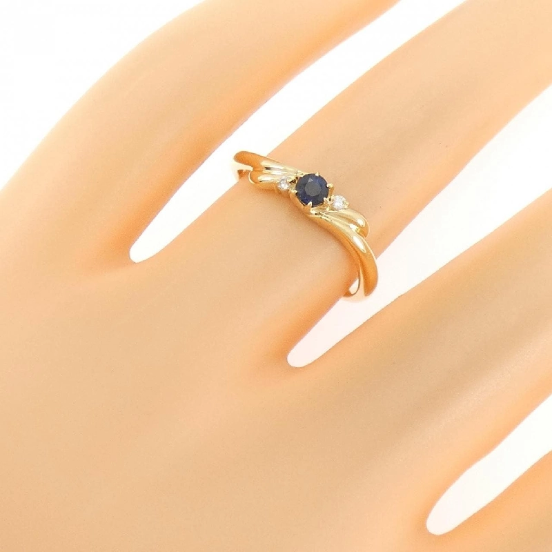 Nhẫn Sapphire K18YG - Hàng hiệu Chính hãng 853247