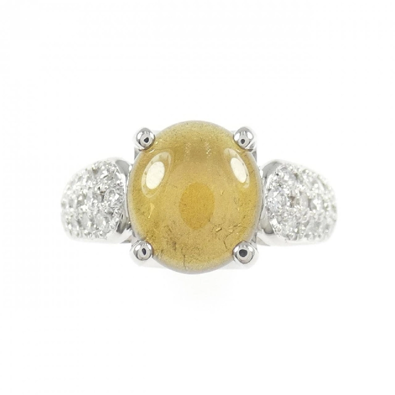 Nhẫn mắt mèo chrysoberyl PT900 2.73CT - Hàng hiệu Authentic 849305
