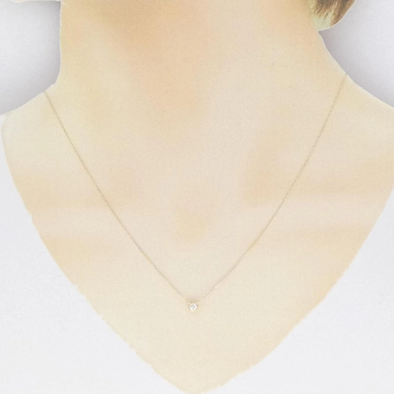 Dây chuyền kim cương K18YG 0.10CT - Hàng hiệu Chính hãng 862468