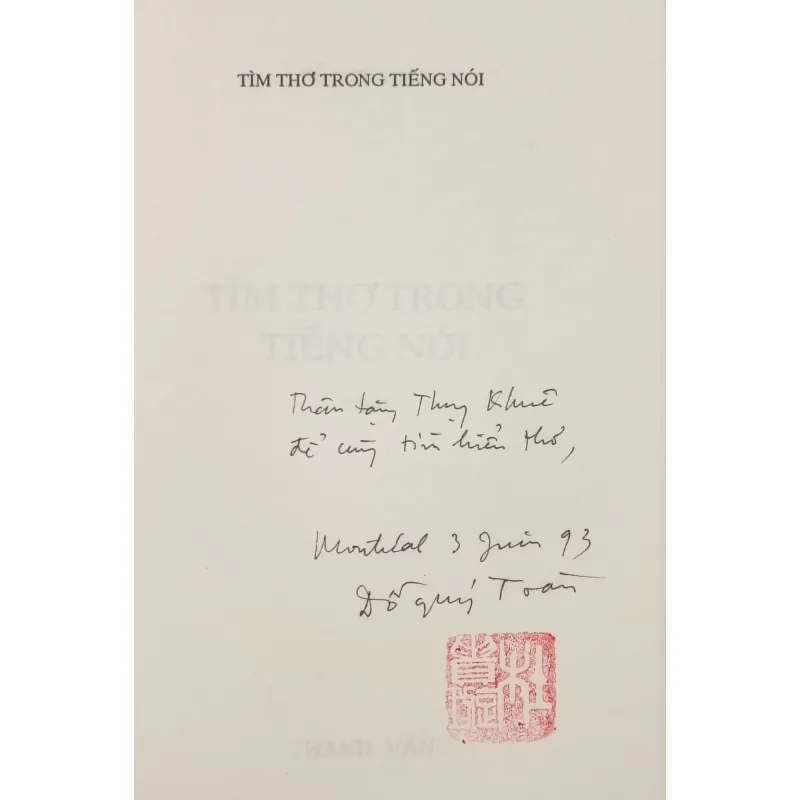 Tìm thơ trong tiếng nói (Đỗ Quý Toàn) 791007