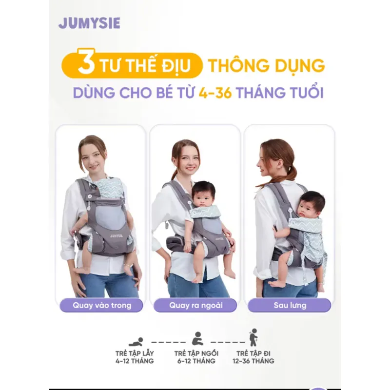Địu trợ lực Jumysie cho bé 4-36 tháng (như mới) 705368