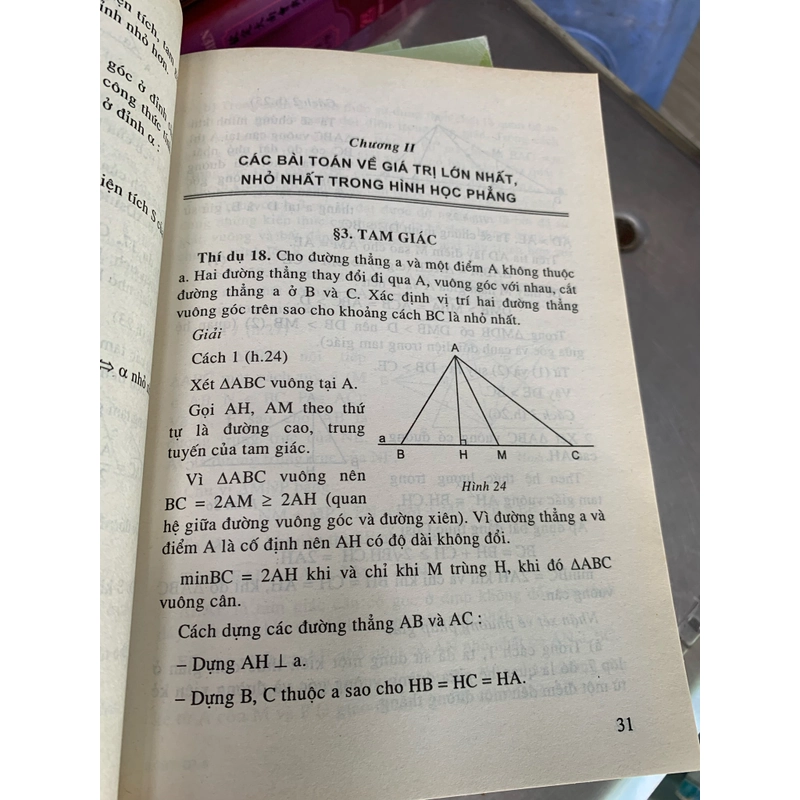 Các bài toán về giá trị lớn nhất, nhỏ nhất trong hình học phẳng ở trung học cơ sở. 999 463672