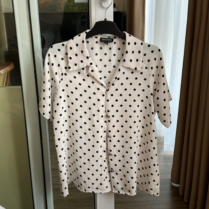 Áo sơ mi chấm bi Hương Boutique 482507