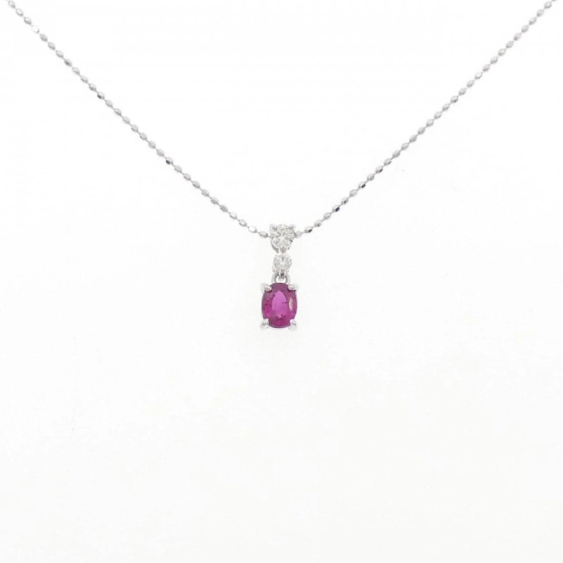K18WG Dây chuyền ruby 0.38CT - Hàng hiệu Chính hãng 857681