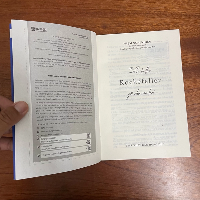 II Sách Kỹ Năng: 38 Lá Thư Rockefeller gửi cho con trai - Phạm Nghị Nhiên - 2024 484979