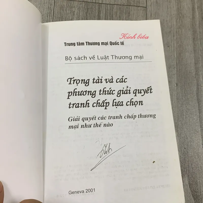 Trọng tài và các phương thức giải quyết tranh chấp lựa chọn. 2a3 689772