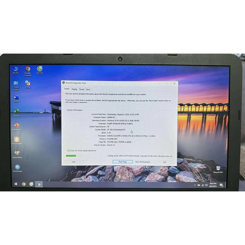 Laptop  HP 250g5 học tập văn phòng  525868