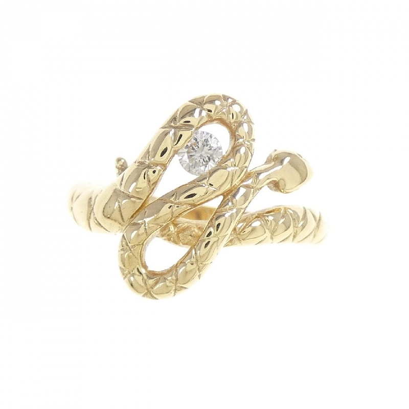 Nhẫn kim cương K18YG hình rắn 0.10CT - Hàng hiệu Authentic 848095