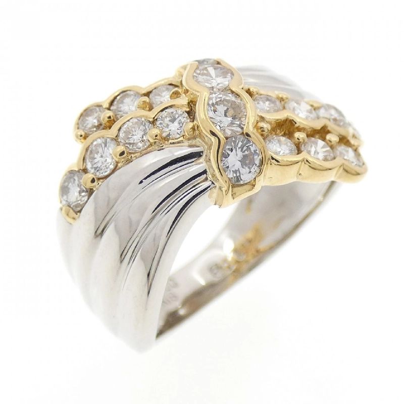 Nhẫn kim cương PT900/K18YG 1.00CT - Hàng hiệu Authentic 854736