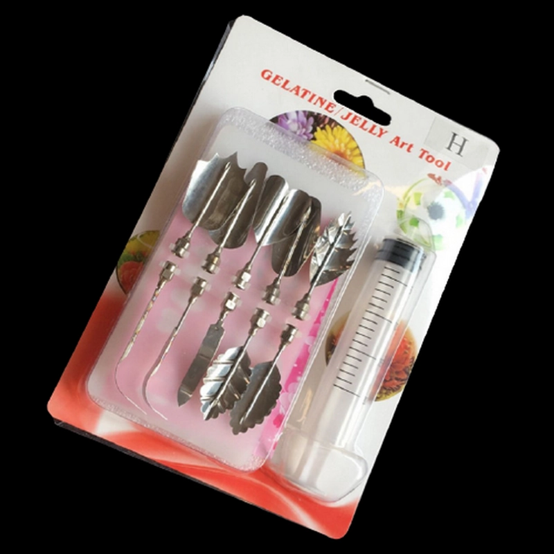 Bộ 10 dụng cụ làm thạch rau câu 3D - Bộ nhập khẩu - Tặng kèm xi lanh – Mã số 1000 335406