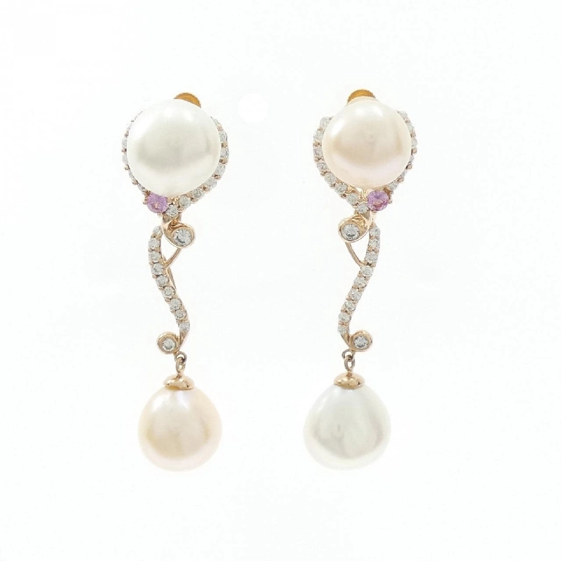 K18YG/K18PG 2WAY Bông tai ngọc trai nước ngọt - Hàng hiệu Chính hãng 873941