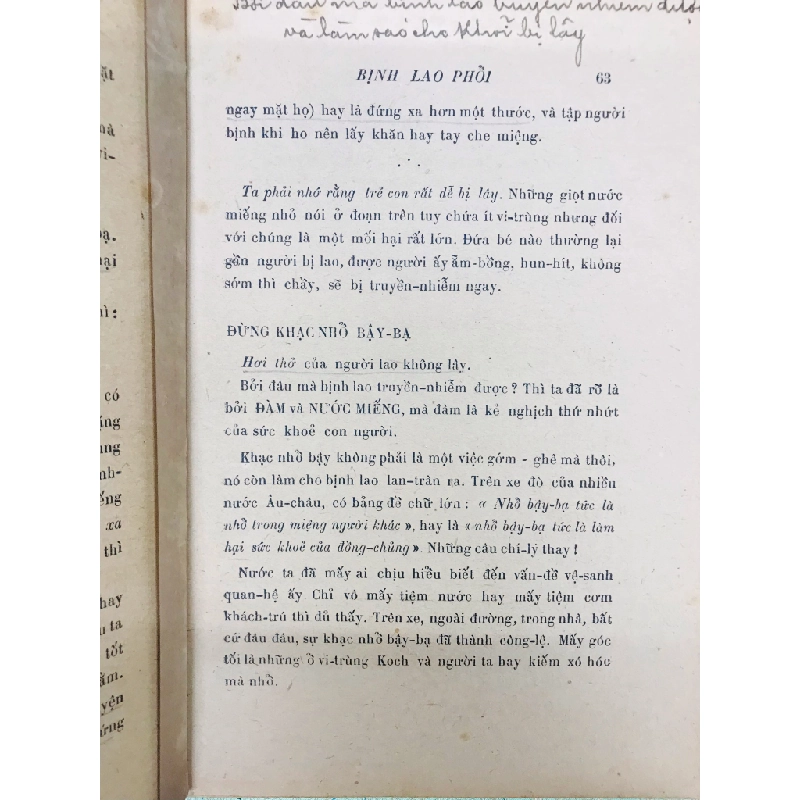 Bịnh ho lao - Bác Sĩ Nguyễn Văn Ngôn 127133