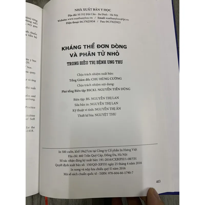 Kháng thể đơn dòng và phân tử nhỏ trong điều trị bệnh ung thư. 8a3 655247