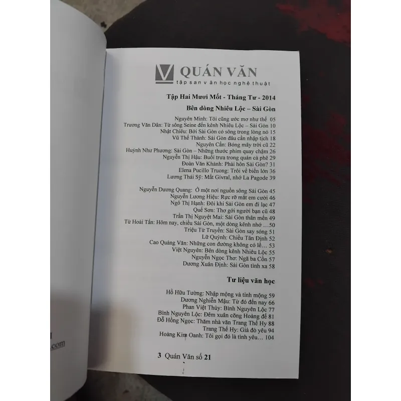 Tập san VHNT Quán Văn 021 1022448