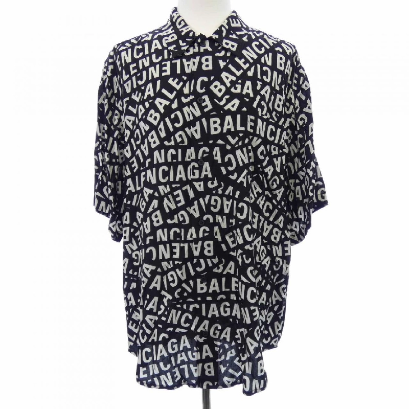 BALENCIAGA HOMEWEAR 681813 TML21 Áo Sơ Mi Ngắn Tay - Hàng hiệu Chính Hãng 883113